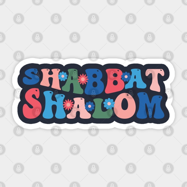 Shabbat Shalom 70s Vintage Sticker by DPattonPD